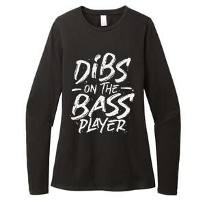 Dibs On The Bass Player Guitar funny Musician Womens CVC Long Sleeve Shirt