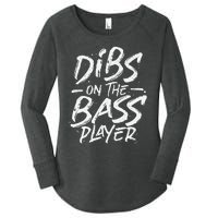 Dibs On The Bass Player Guitar funny Musician Women's Perfect Tri Tunic Long Sleeve Shirt