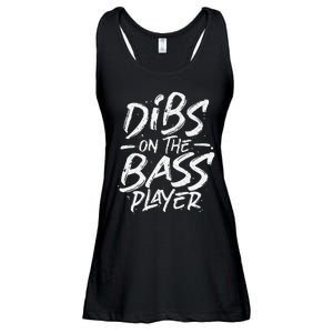 Dibs On The Bass Player Guitar funny Musician Ladies Essential Flowy Tank