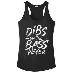 Dibs On The Bass Player Guitar funny Musician Ladies PosiCharge Competitor Racerback Tank