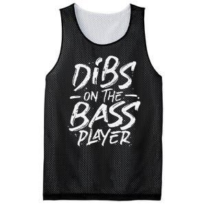 Dibs On The Bass Player Guitar funny Musician Mesh Reversible Basketball Jersey Tank