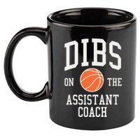 Dibs On The Assistant Coach Basketball Wife Girlfriend 11oz C Handle Ceramic Mug
