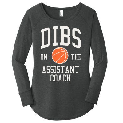 Dibs On The Assistant Coach Basketball Wife Girlfriend Women's Perfect Tri Tunic Long Sleeve Shirt