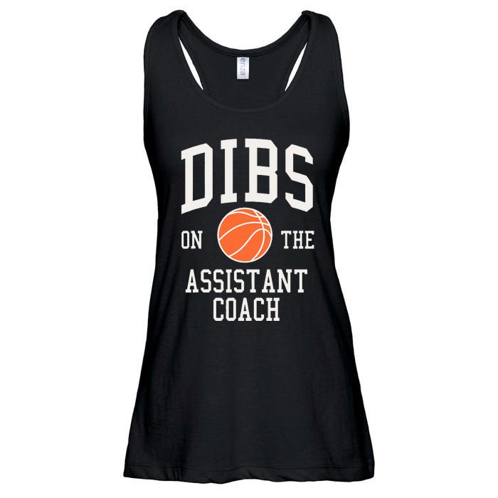 Dibs On The Assistant Coach Basketball Wife Girlfriend Ladies Essential Flowy Tank