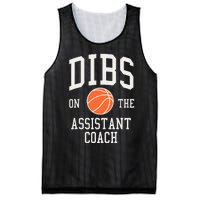 Dibs On The Assistant Coach Basketball Wife Girlfriend Mesh Reversible Basketball Jersey Tank