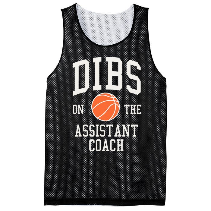 Dibs On The Assistant Coach Basketball Wife Girlfriend Mesh Reversible Basketball Jersey Tank