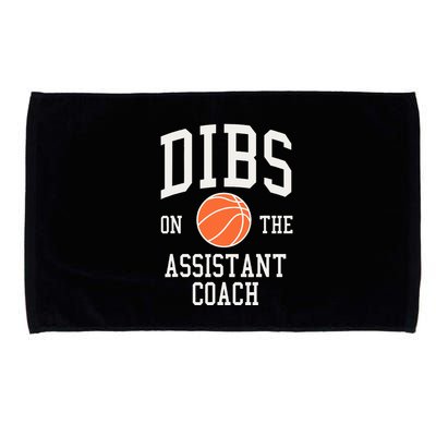 Dibs On The Assistant Coach Basketball Wife Girlfriend Microfiber Hand Towel