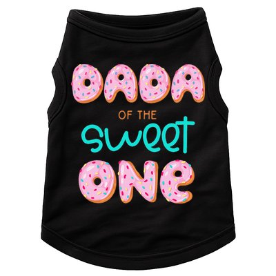 Dada of The Sweet One First Birthday Matching Family Donut Doggie Tank