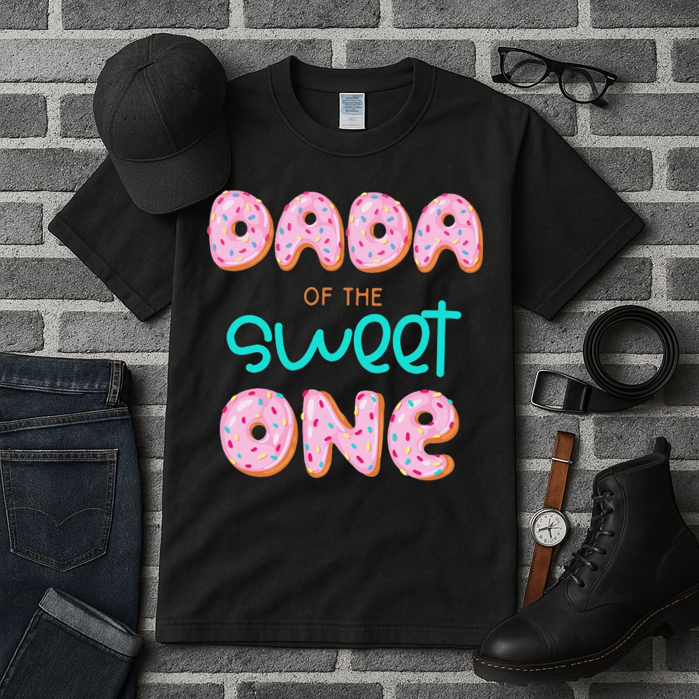 Dada of The Sweet One First Birthday Matching Family Donut Tall T-Shirt
