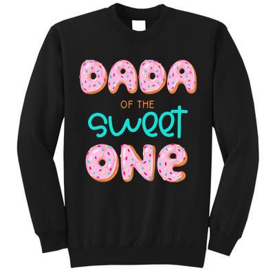 Dada of The Sweet One First Birthday Matching Family Donut Tall Sweatshirt