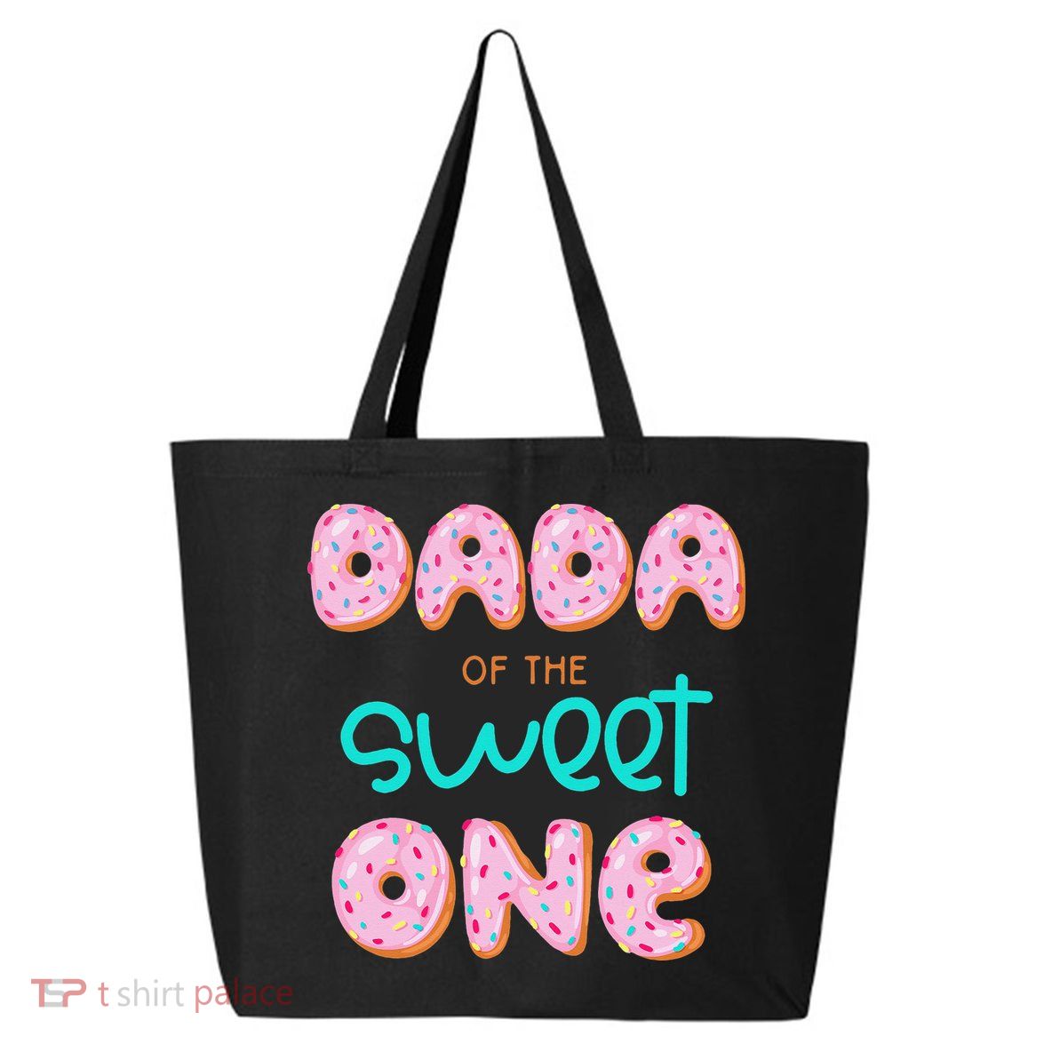 Dada of The Sweet One First Birthday Matching Family Donut 25L Jumbo Tote