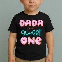 Dada of The Sweet One First Birthday Matching Family Donut Toddler T-Shirt
