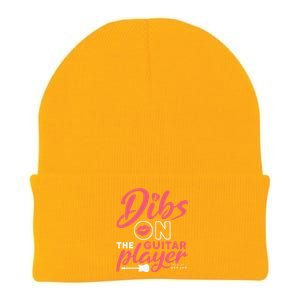 Dibs On The Guitar Player Funny Guitarist Lover Knit Cap Winter Beanie