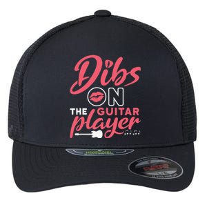 Dibs On The Guitar Player Funny Guitarist Lover Flexfit Unipanel Trucker Cap