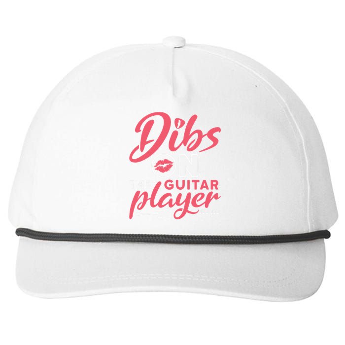 Dibs On The Guitar Player Funny Guitarist Lover Snapback Five-Panel Rope Hat