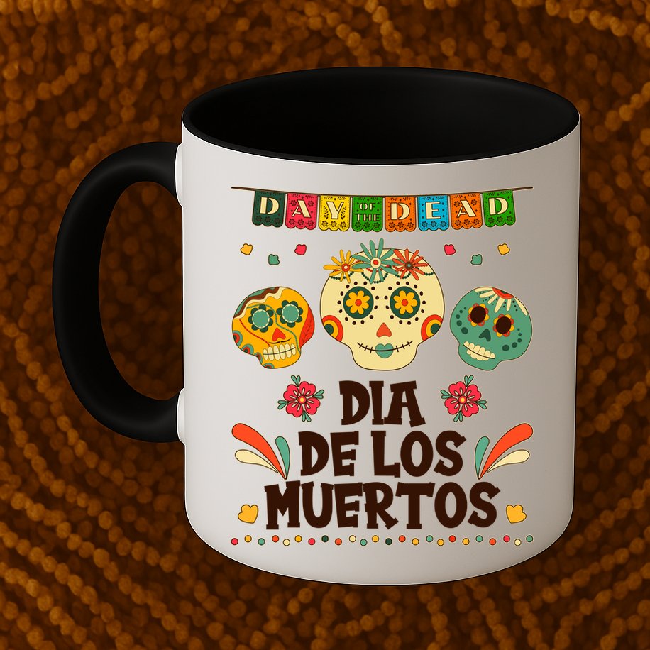 Day Of The Dead Dia De Los Muertos Sugar Skulls Mug