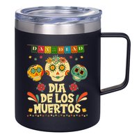 Day Of The Dead Dia De Los Muertos Sugar Skulls 12oz Stainless Steel Coffee Mug