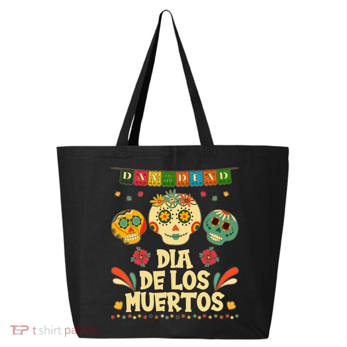Day Of The Dead Dia De Los Muertos Sugar Skulls 25L Jumbo Tote