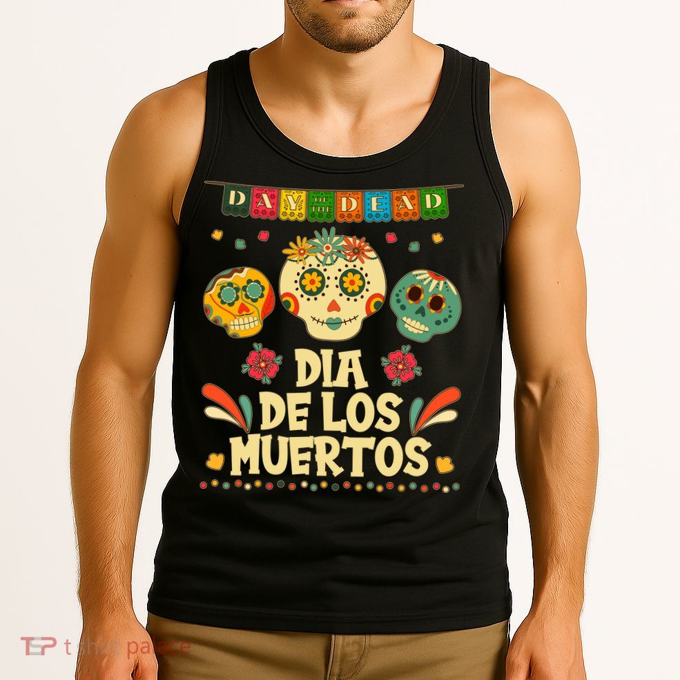 Day Of The Dead Dia De Los Muertos Sugar Skulls Tank Top