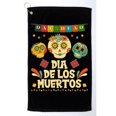 Day Of The Dead Dia De Los Muertos Sugar Skulls Golf Towel