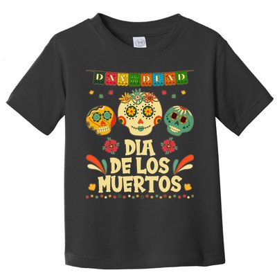Day Of The Dead Dia De Los Muertos Sugar Skulls Toddler T-Shirt