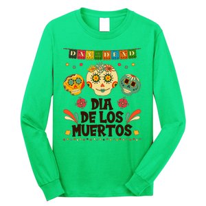 Day Of The Dead Dia De Los Muertos Sugar Skulls Long Sleeve Shirt