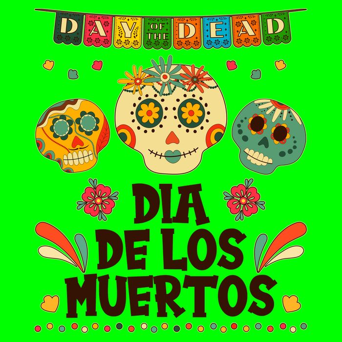 Day Of The Dead Dia De Los Muertos Sugar Skulls Long Sleeve Shirt