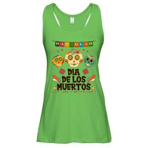 Day Of The Dead Dia De Los Muertos Sugar Skulls Ladies Essential Flowy Tank