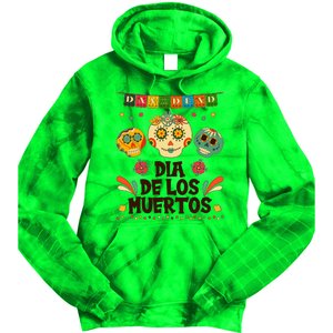 Day Of The Dead Dia De Los Muertos Sugar Skulls Tie Dye Hoodie