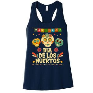 Day Of The Dead Dia De Los Muertos Sugar Skulls Women's Racerback Tank