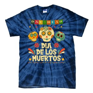 Day Of The Dead Dia De Los Muertos Sugar Skulls Tie-Dye T-Shirt