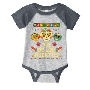 Day Of The Dead Dia De Los Muertos Sugar Skulls Infant Baby Jersey Bodysuit