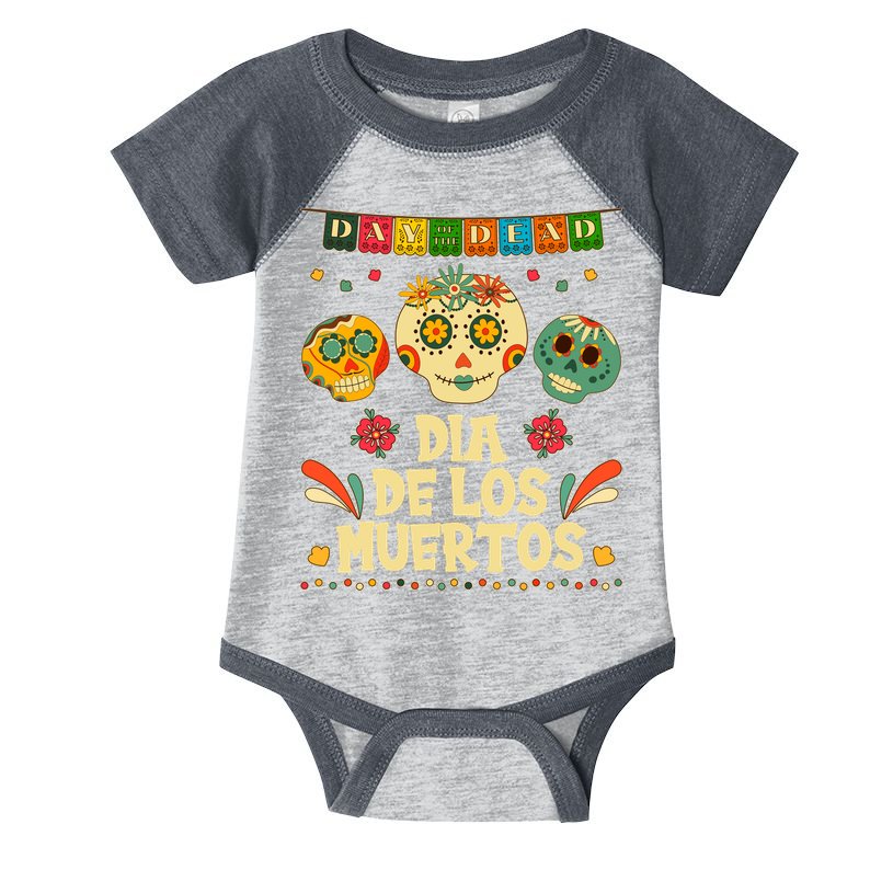 Day Of The Dead Dia De Los Muertos Sugar Skulls Infant Baby Jersey Bodysuit