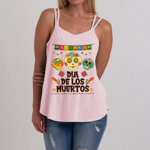 Day Of The Dead Dia De Los Muertos Sugar Skulls Women's Strappy Tank