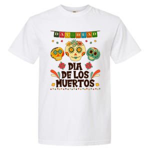 Day Of The Dead Dia De Los Muertos Sugar Skulls Garment-Dyed Heavyweight T-Shirt