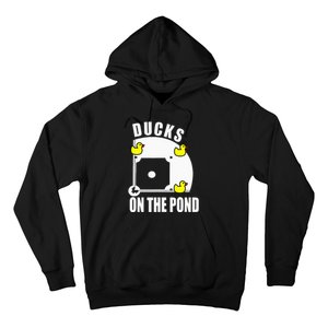 Ducks on the Pond Baseball funny sports Player Hoodie