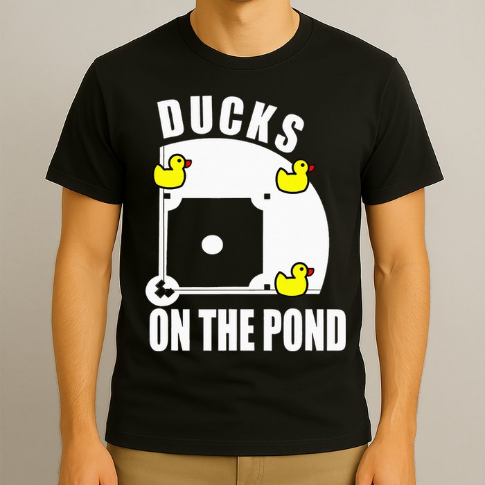 Ducks on the Pond Baseball funny sports Player T-Shirt