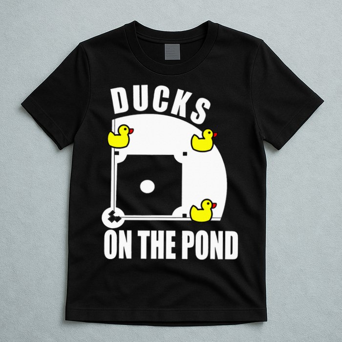 Ducks on the Pond Baseball funny sports Player T-Shirt