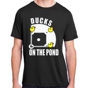 Ducks on the Pond Baseball funny sports Player Adult ChromaSoft Performance T-Shirt