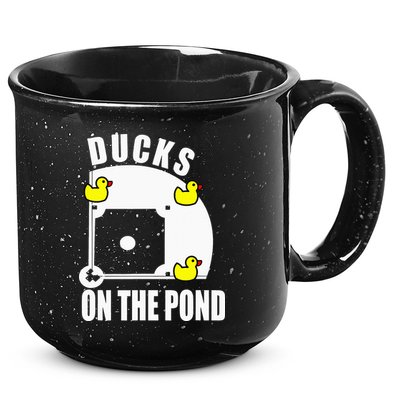 Ducks on the Pond Baseball funny sports Player 15oz Campfire Ceramic Mug