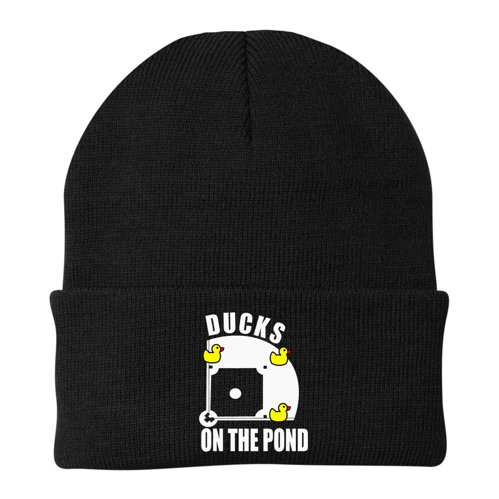 Ducks on the Pond Baseball funny sports Player Beanie