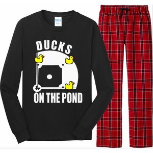 Ducks on the Pond Baseball funny sports Player Long Sleeve Pajama Set