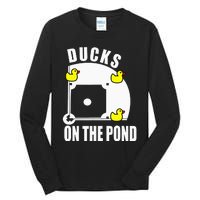 Ducks on the Pond Baseball funny sports Player Tall Long Sleeve T-Shirt