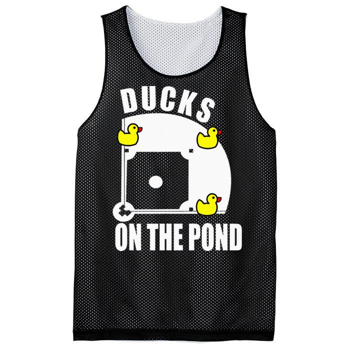 Ducks on the Pond Baseball funny sports Player Mesh Reversible Basketball Jersey Tank