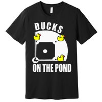 Ducks on the Pond Baseball funny sports Player Premium T-Shirt