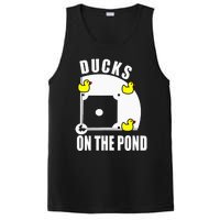 Ducks on the Pond Baseball funny sports Player PosiCharge Competitor Tank