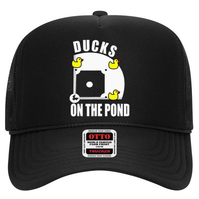 Ducks on the Pond Baseball funny sports Player Hat