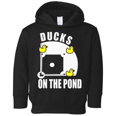 Ducks on the Pond Baseball funny sports Player Toddler Hoodie
