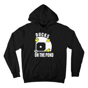 Ducks on the Pond Baseball funny sports Player Tall Hoodie