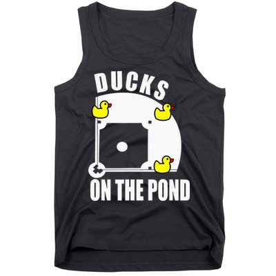 Ducks on the Pond Baseball funny sports Player Tank Top